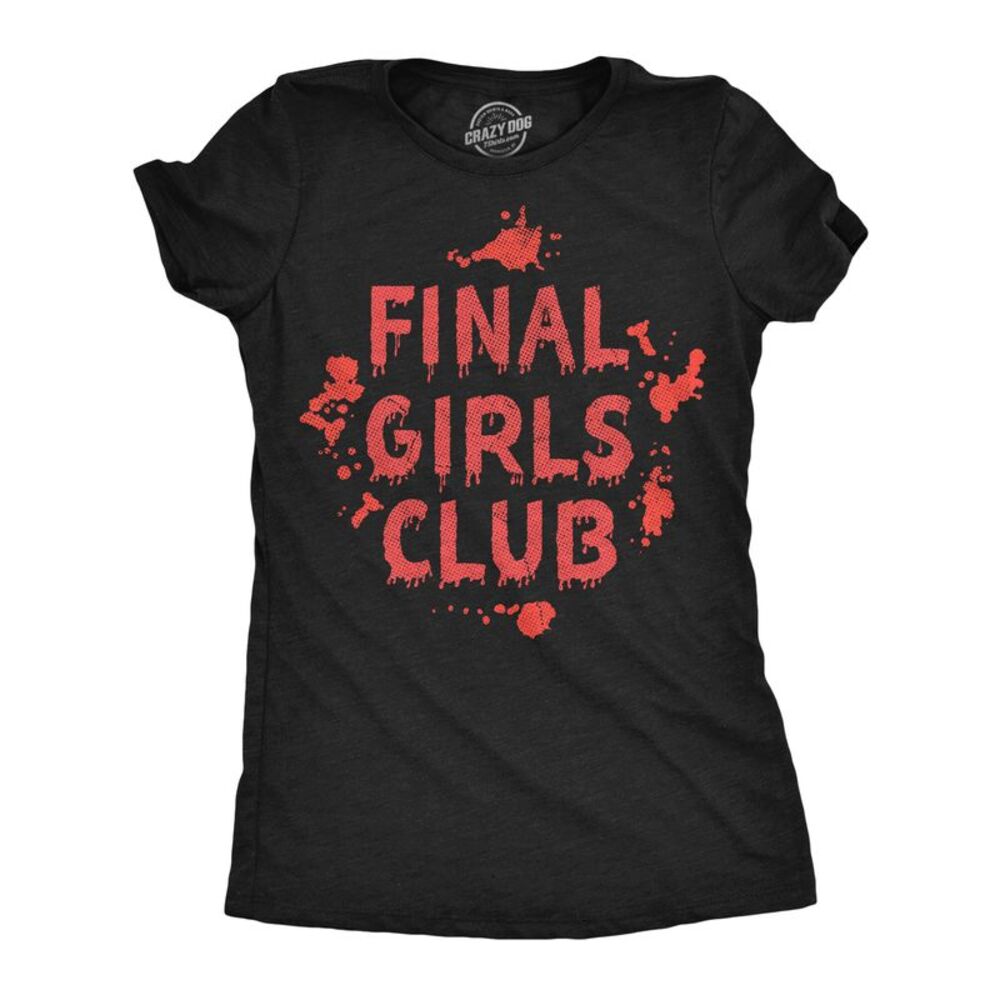Womens Funny T Shirts Final Girls Club Halloween Tee For Ladies